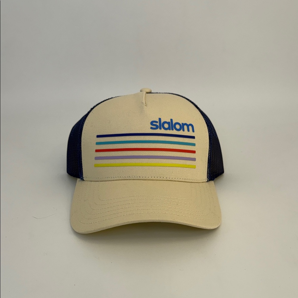 Cream and Blue‎ Trucker Hat